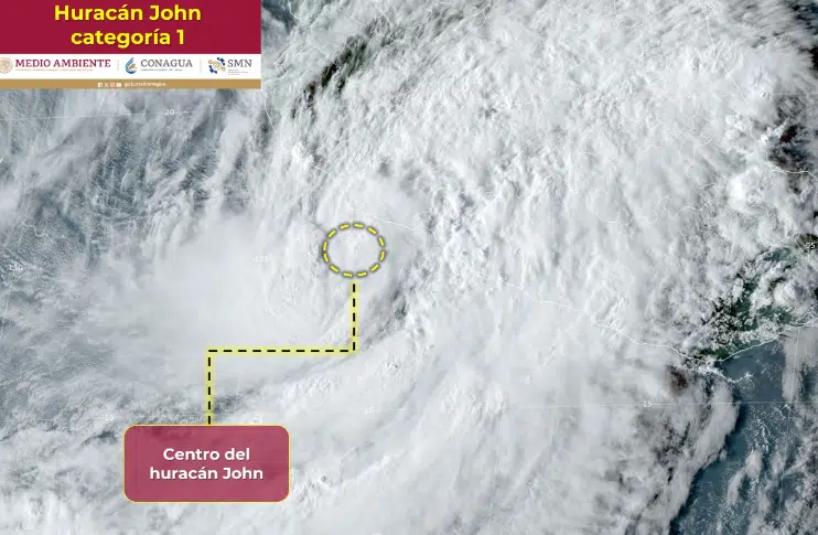 ¡Lento, pero decidido a tocar tierra! Esta es la posición actual del huracán John