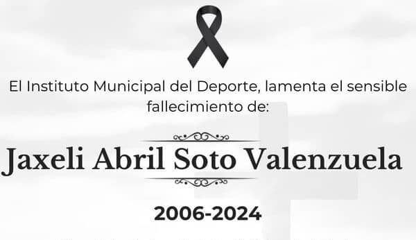 Instituto Municipal del Deporte y la comunidad deportiva lamentan profundamente el fallecimiento