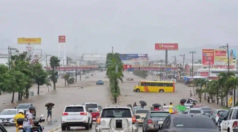 Inundaciones en Acapulco