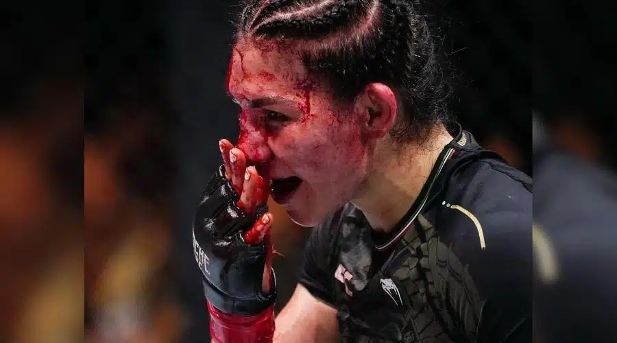 Irene Aldana tras su pelea en Noche UFC