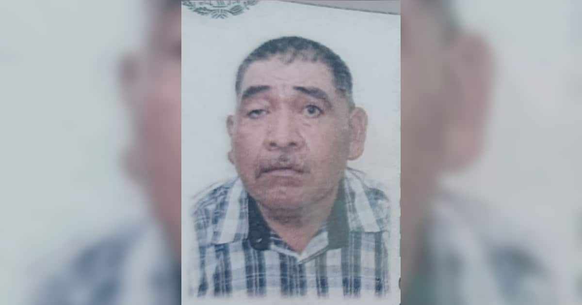 El señor Juan Rodríguez Luna es buscado por sus familiares desde el 14 de septiembre del presente año.
