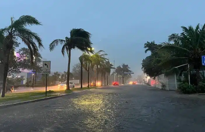 Lluvias en Quintana Roo por tormenta Helen