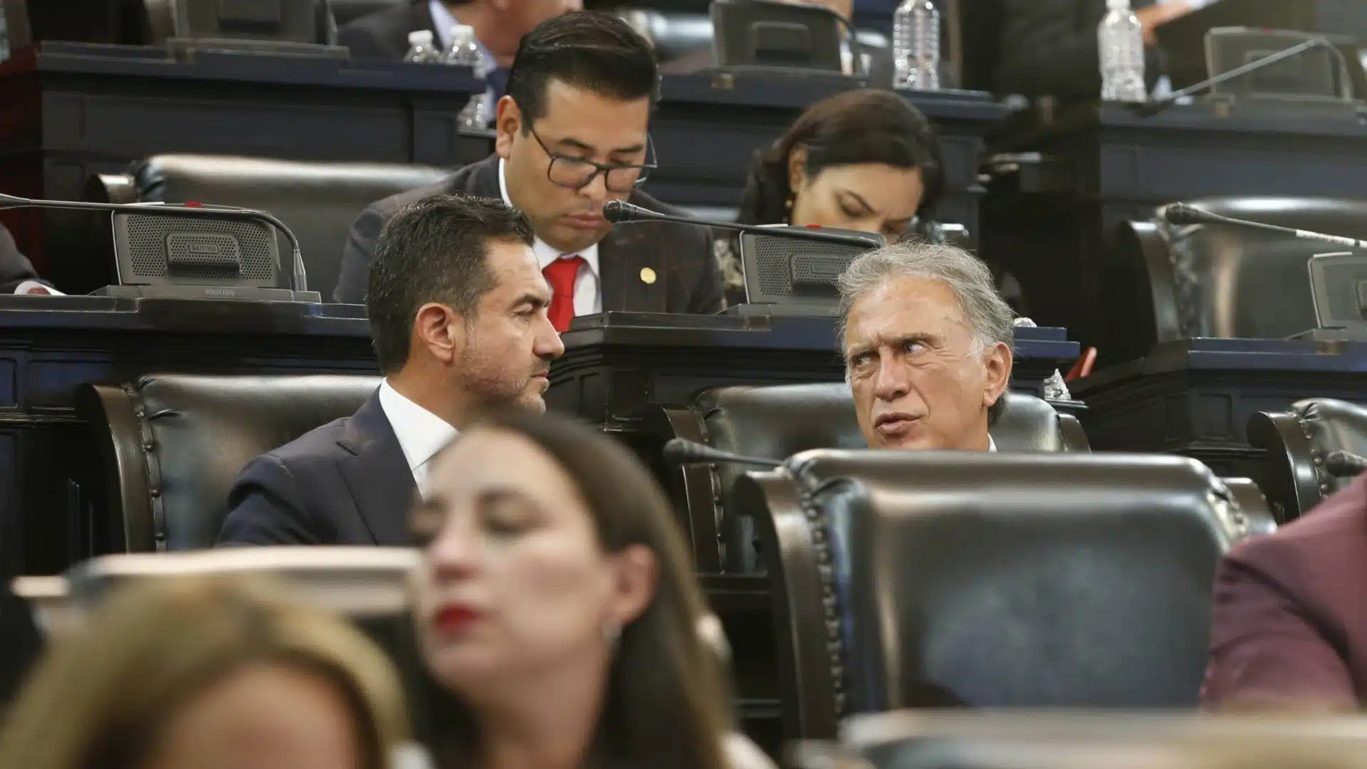 Miguel Ángel Yunes Linares y su hijo