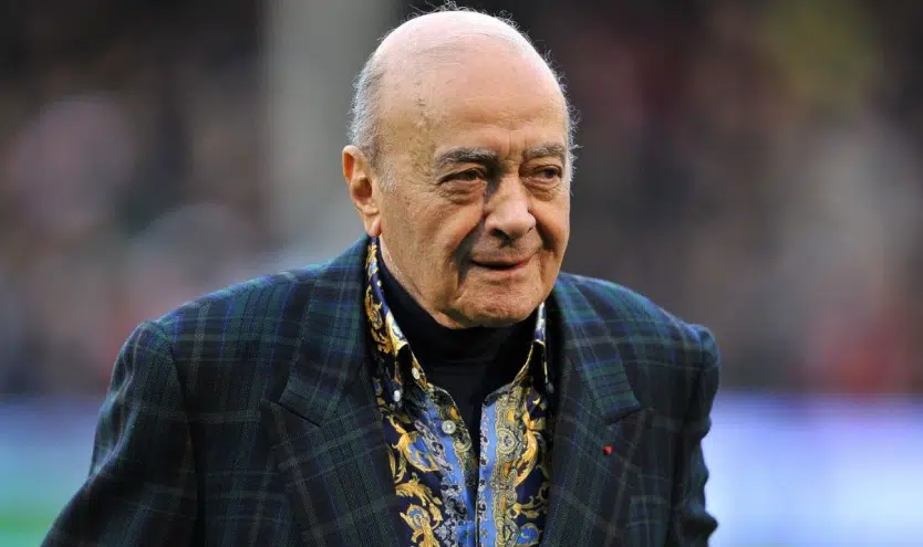 Mohamed Al-Fayed, exdueño de Harrods y exsuegro de Lady Di, es acusado de decenas de violaciones