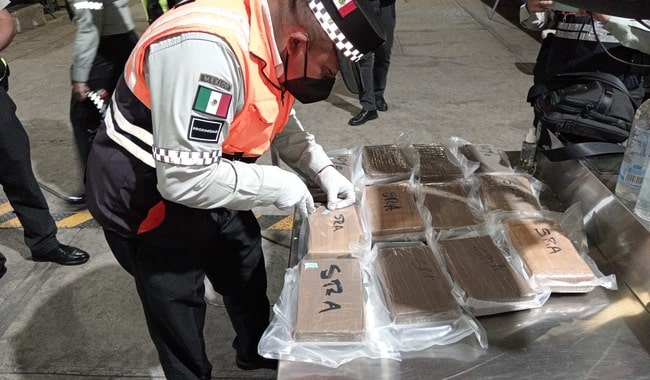 Paquetes de cocaína