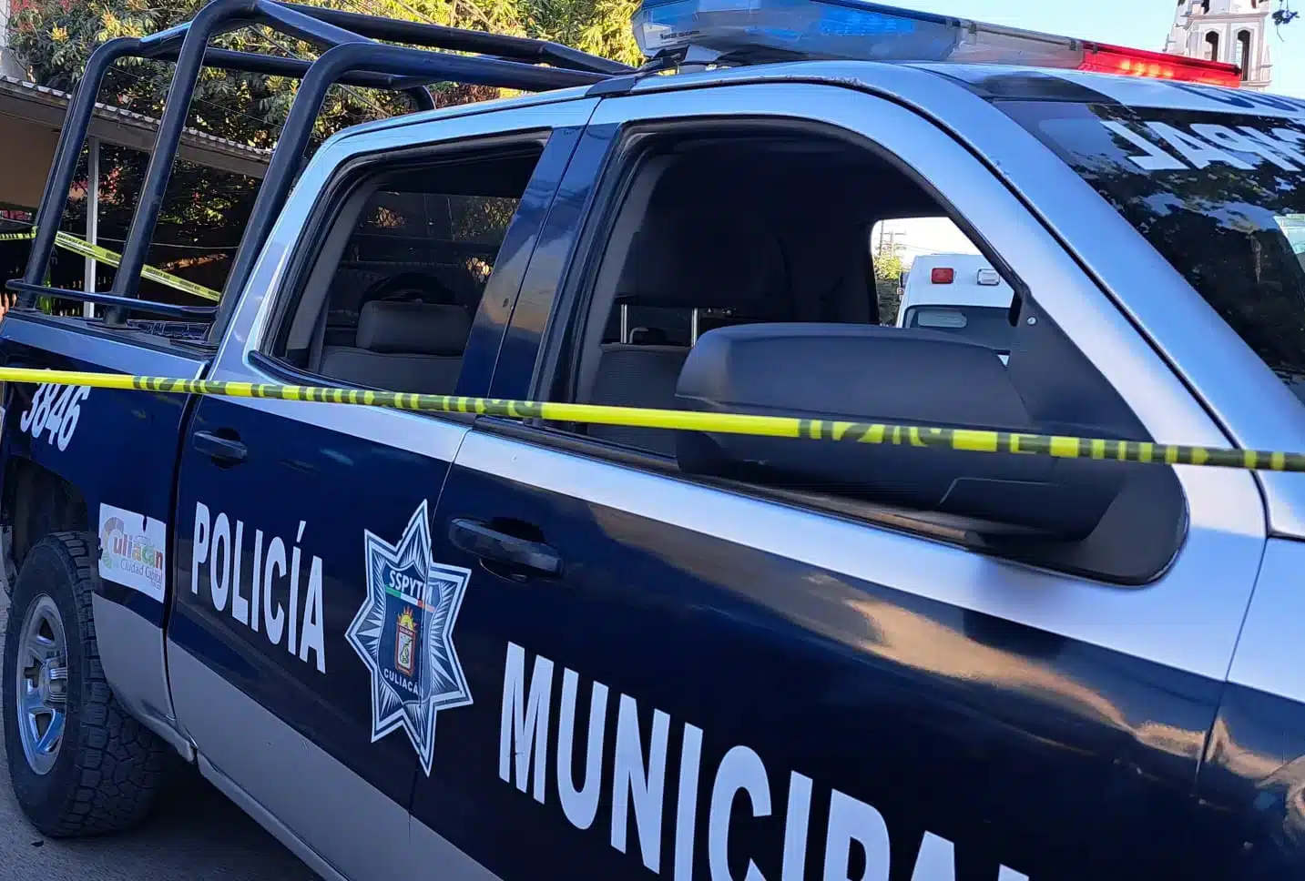 Policía Municipal en zona delimitada