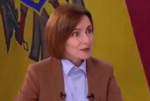 Presidenta de Moldavia es sorprendida por sismo en plena entrevista; su reacción se hace viral: VIDEO