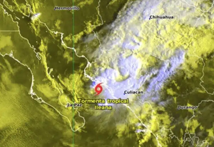 Tormenta Tropical Ileana pasará cerca de Topolobampo