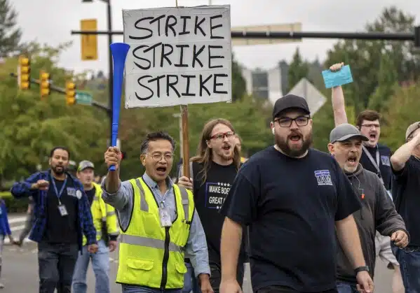 Trabajadores de Boeing inician huelga tras rechazar incremento salarial