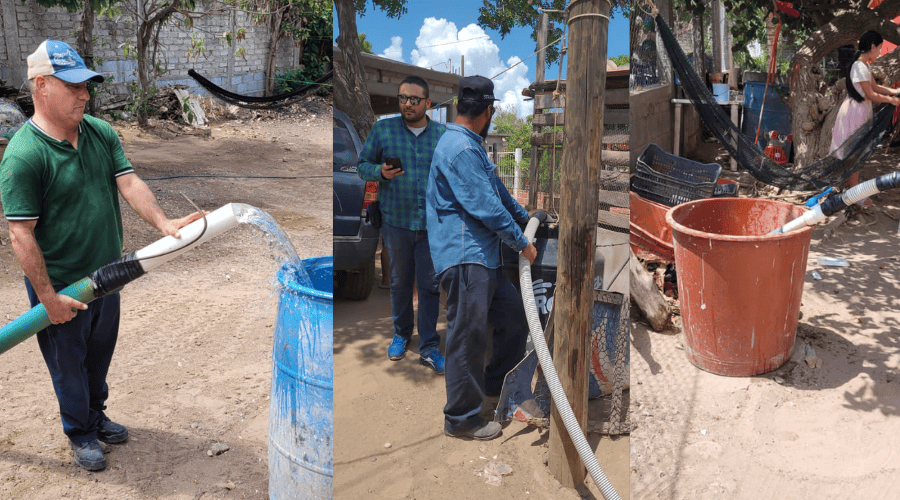 Vecinos del campo pesquero El Colorado claman por agua