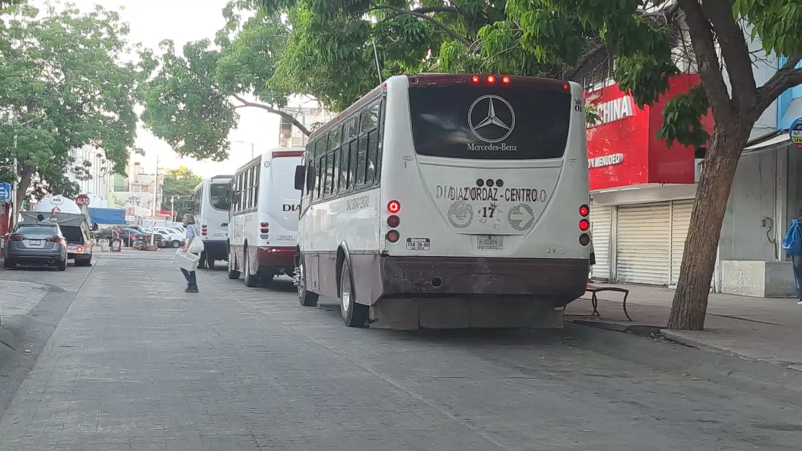 Camiones en Culiacán 17 de septiembre