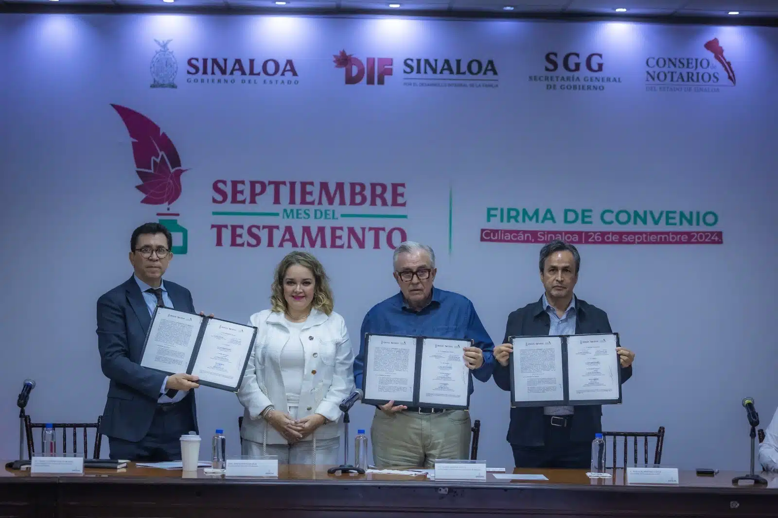 Gobierno del Estado y los notarios públicos de Sinaloa firmaron un convenio para facilitar el trámite