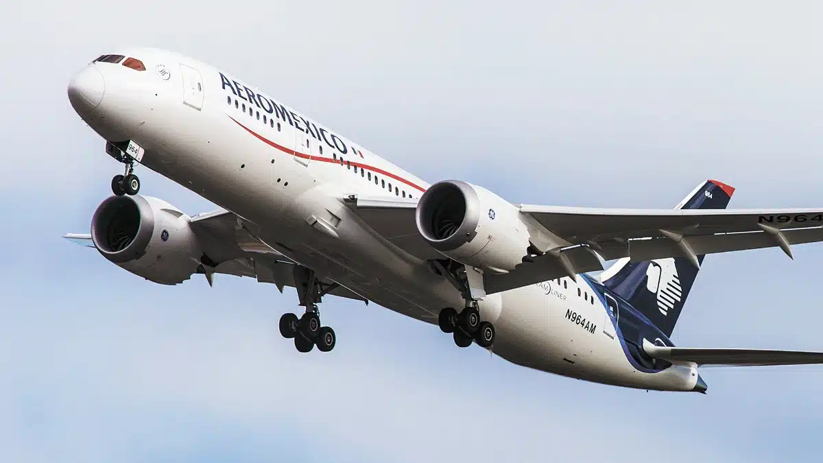 Avión de Aeroméxico.