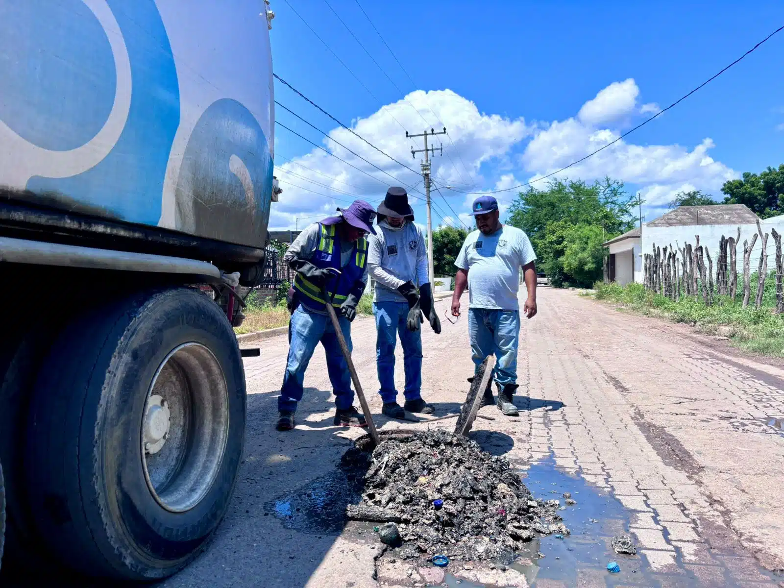 Obra en la sindicatura Siqueros