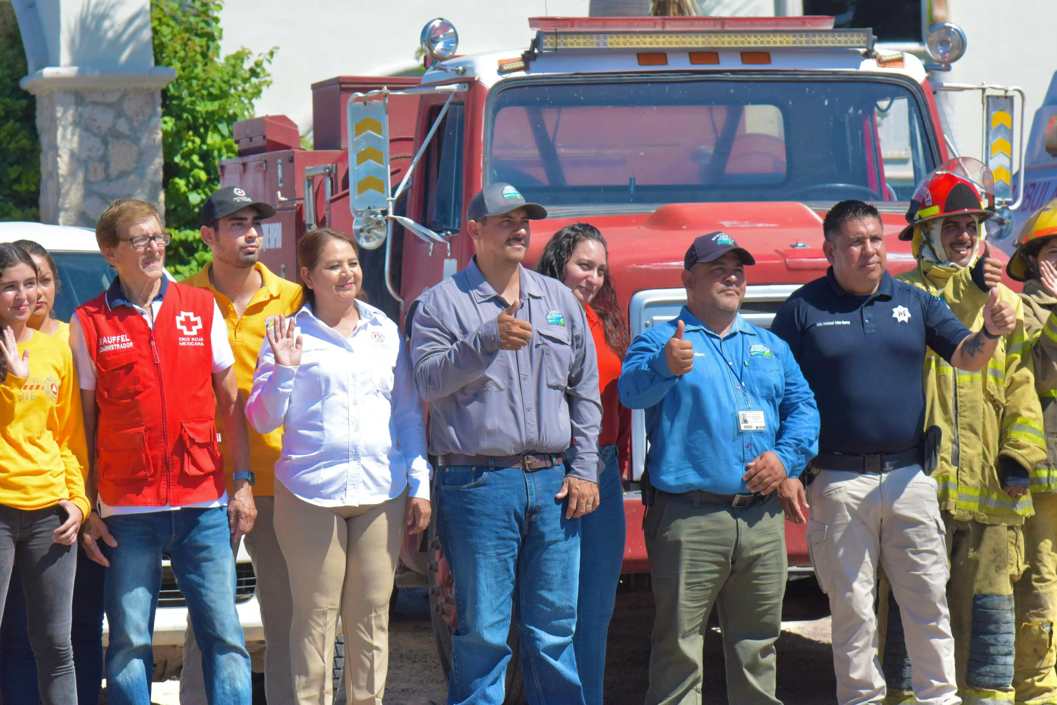 Simulacro de empleados de Agrícola Santa Fe