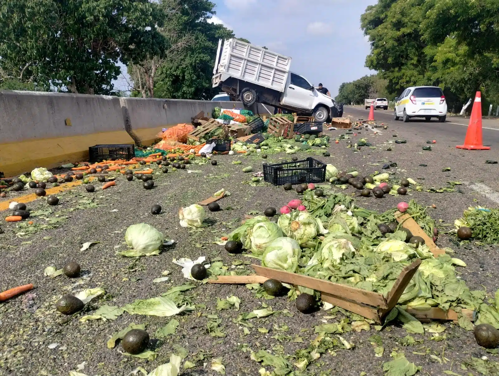 Accidente en la autopista Benito Juárez