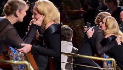 VIDEO: Adele rompe en llanto al descubrir a Céline Dion entre su público en Las Vegas