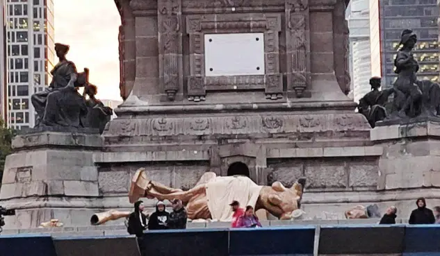 Desmienten supuesto desplome del Ángel de la Independencia en CDMX: 