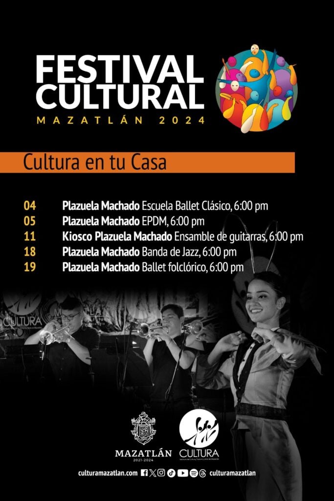 Anuncio publicitario del Festival Cultural Mazatlán 2024