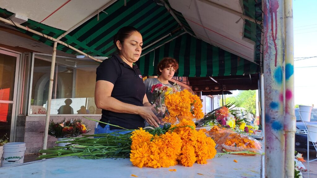 Aumenta 20 pesos la docena de flores para el Día de Muertos en Salvador Alvarado