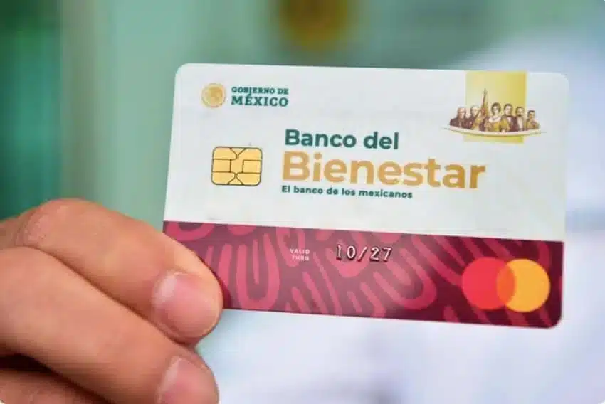 Tarjeta del Banco del Bienestar.