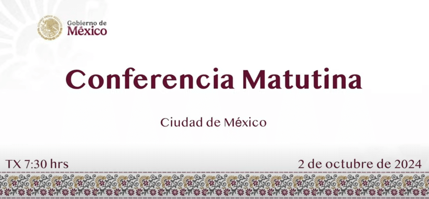 Conferencia matutina Claudia Sheinbaum