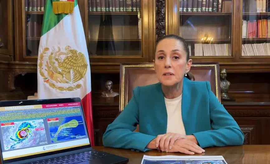 Claudia Sheinbaum alerta por efectos del huracán Milton en Yucatán: “La prevención es nuestra fuerza”