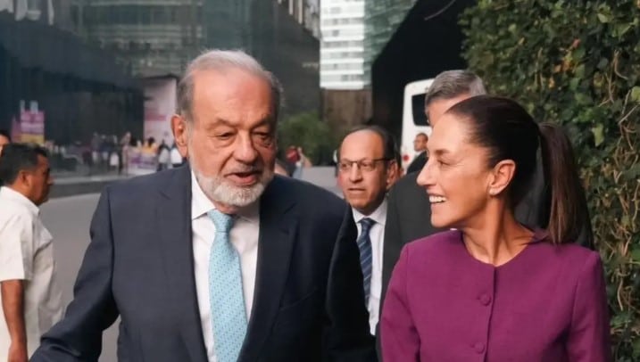 Claudia Sheinbaum y Carlos Slim