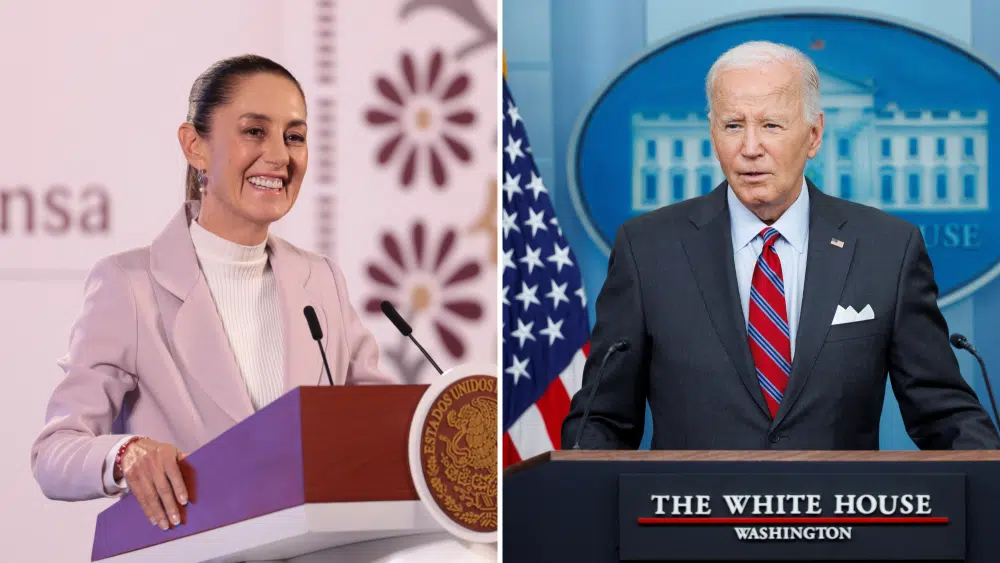 Claudia Sheinbaum y Joe Biden