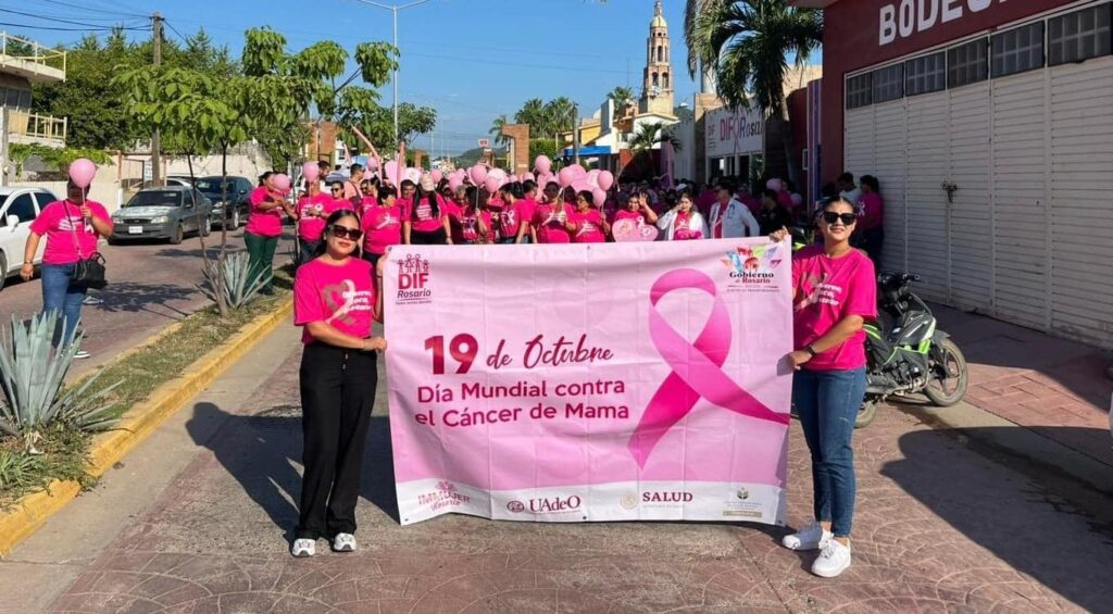 Marcha por el Día Internacional de la Lucha contra el Cáncer de Mama.