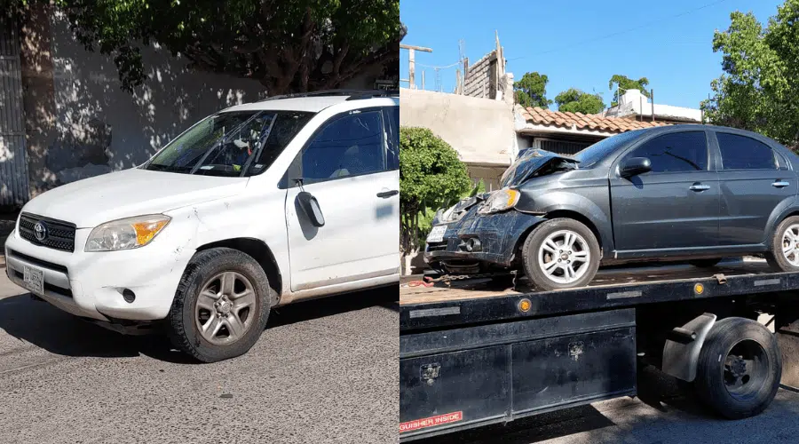 Conductor de camioneta supuestamente no hace alto y provoca accidente en Los Mochis