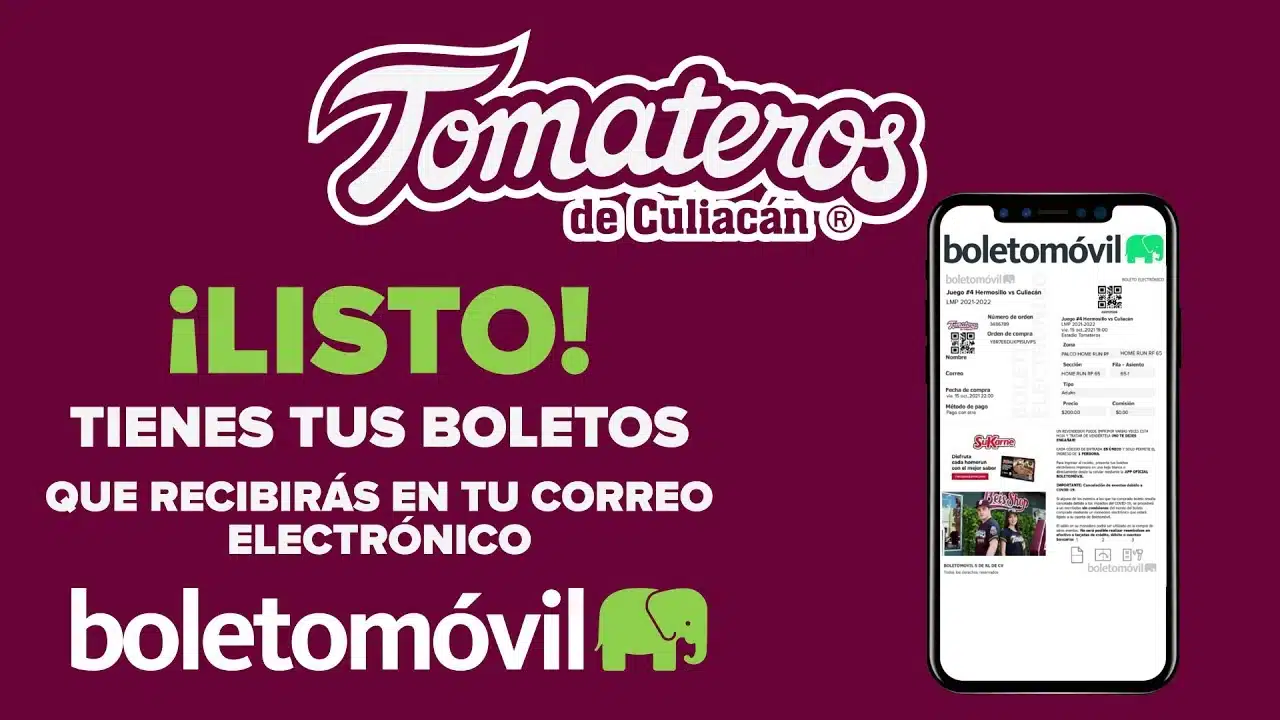 Conoce la página oficial para comprar boletos para Tomateros