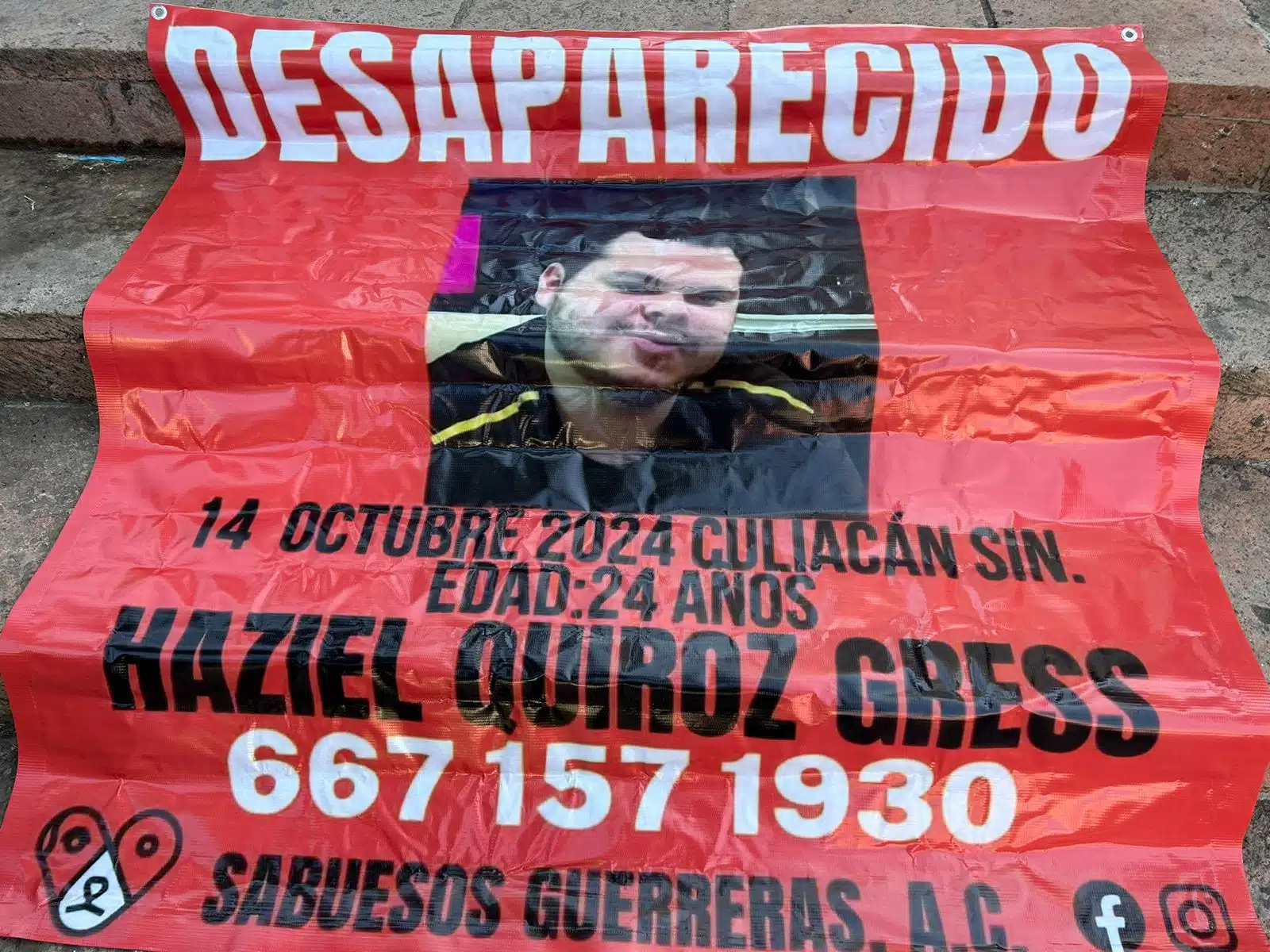 Denunció que su hijo Haziel Quiroz fue privado de la libertad el pasado 14 de octubre en una casa de cambio de Culiacán