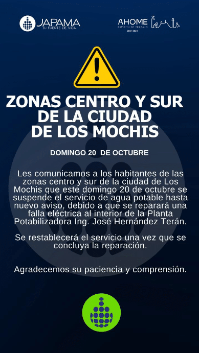 ¡Afectados! Este domingo sufren desabasto de agua potable familia de los Mochis