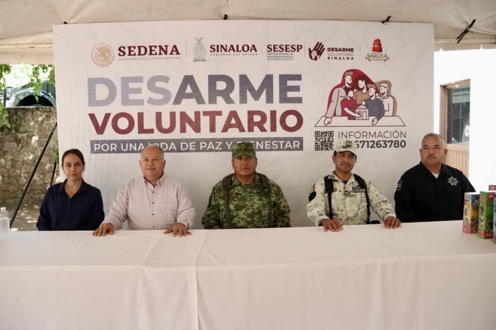 Desarme Voluntario en Sinaloa municipio.