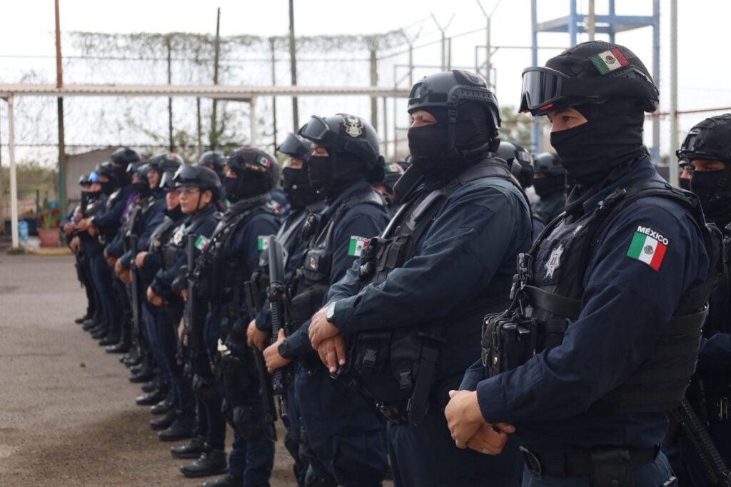 Agentes policiacos de la Dirección de Seguridad Pública Municipal de Navolato.