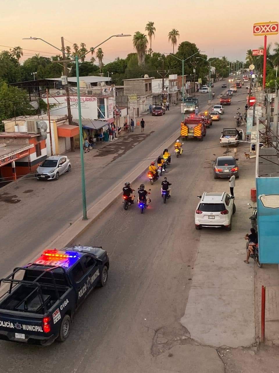 Operativo de seguridad en El Fuerte.