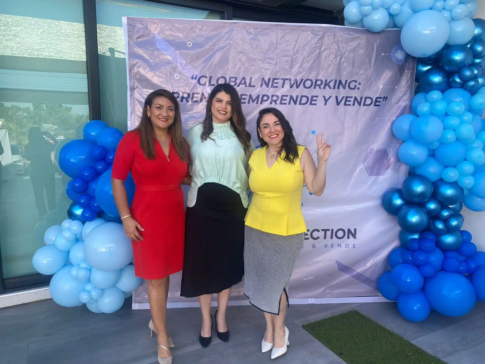 Organizadoras del primer networking de Global Connection en Los Mochis.