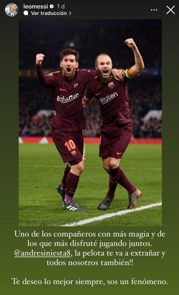 Historia de Instagram de Lionel Messi