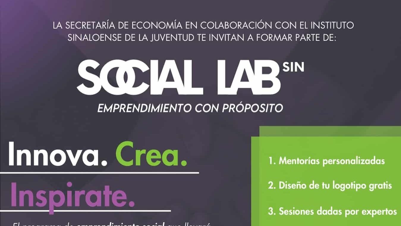 Inscríbete en Social Lab Sinaloa e impulsa tu proyecto