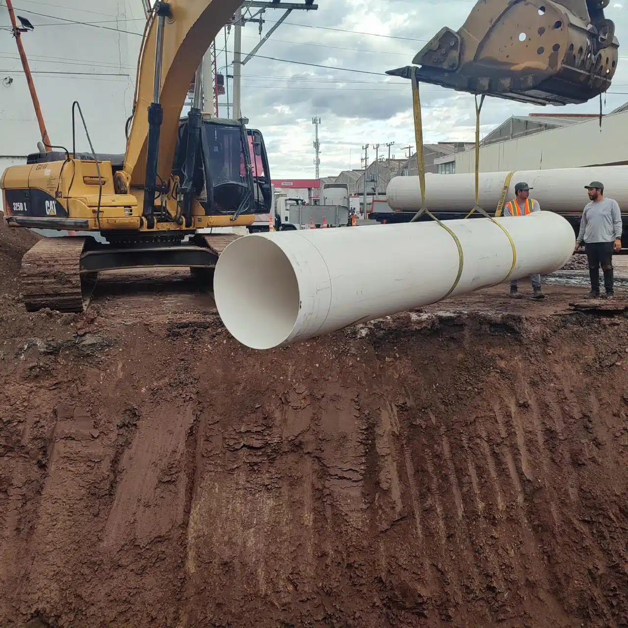 Maquinaria pesada de la Japac en Culiacán