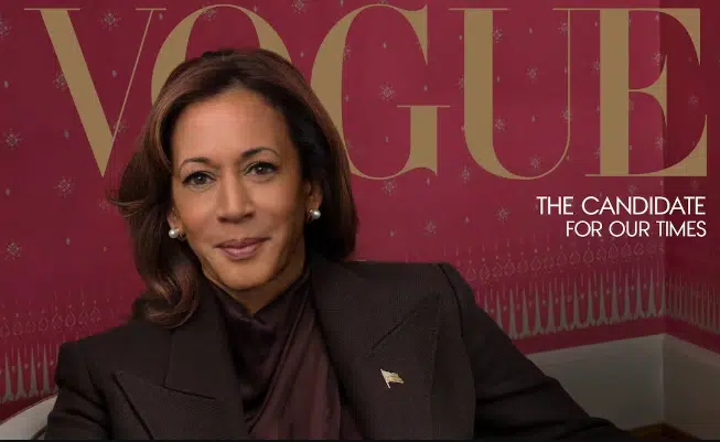 Kamala Harris protagoniza la nueva portada de la revista Vogue en EU