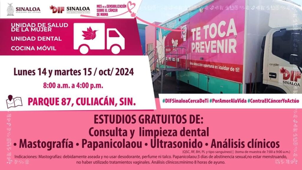 La Unidad de Salud, Dental y cocina del DIF sigue en Culiacán