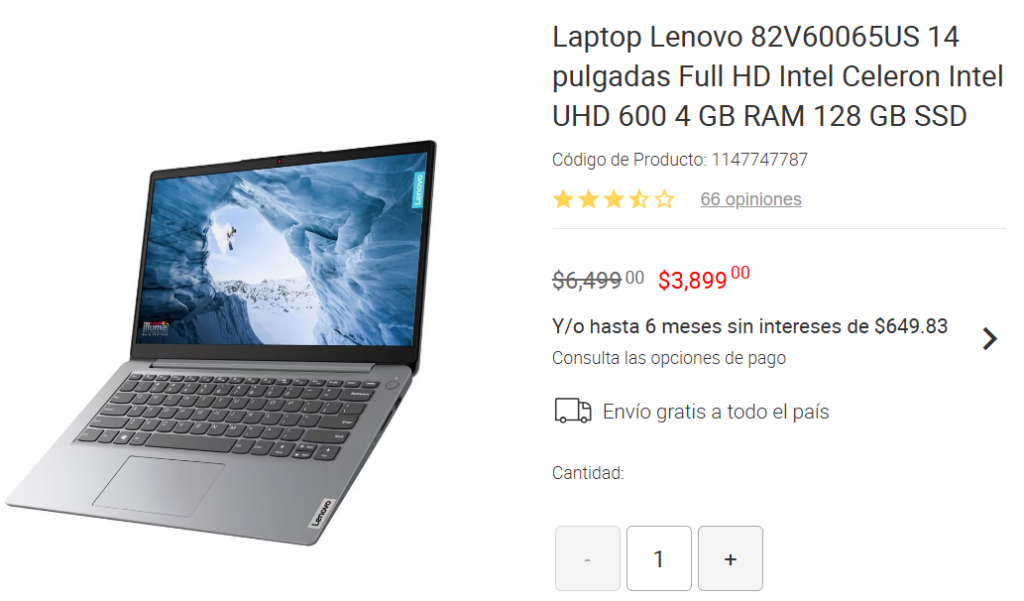 Laptop Lenovo IDEAPAD 