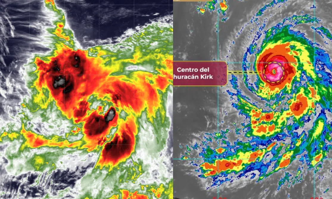 ¡El Atlántico se mueve! Nace la tormenta tropical Leslie y el huracán Kirk se eleva a categoría 3