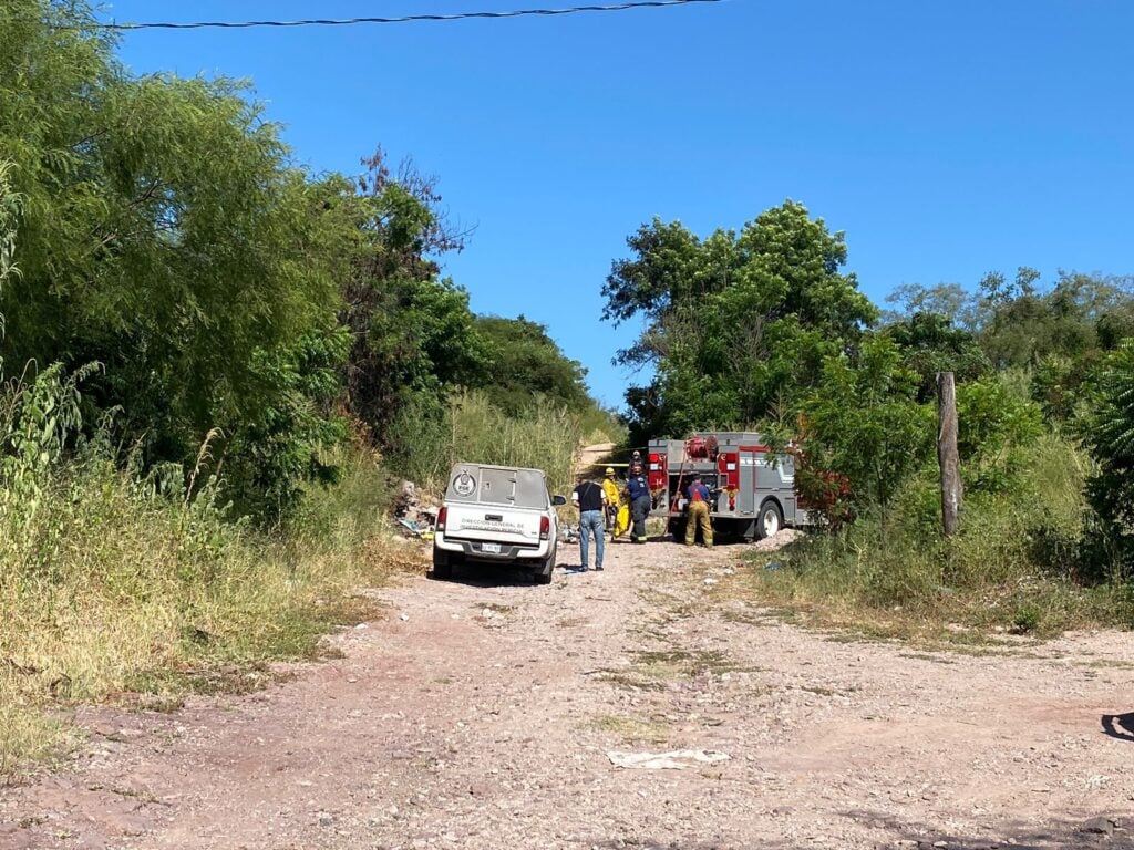 Localizan osamenta humana carbonizada al norte de Culiacán