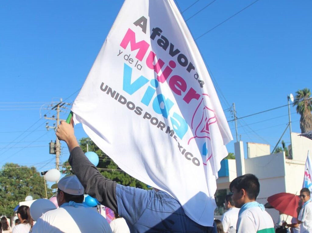 Marcha a favor de la vida y la mujer en Guasave