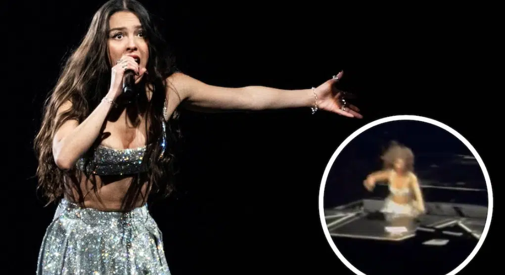 VIDEO: Olivia Rodrigo sufre aparatosa caída durante concierto en Melbourne, Australia