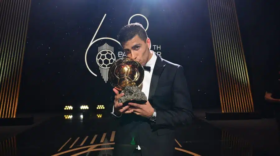 Rodri, ganador del Balón de Oro 2024.