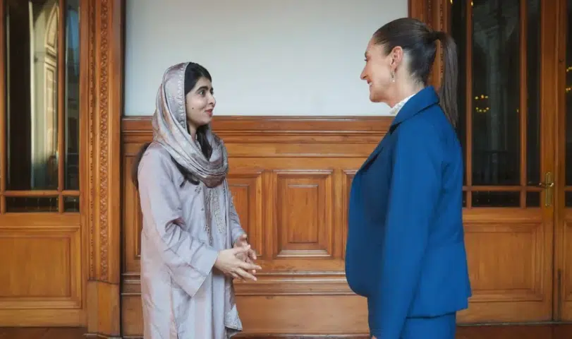 Claudia Sheinbaum se reúne con Malala Yousafzai, ganadora del Premio Nobel de Paz